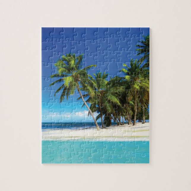 Quebra-cabeça Travesseiro decorativo de praia exótico (Vertical)