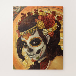 Quebra-cabeça Travesseiro decorativo Dia De Los Muertos