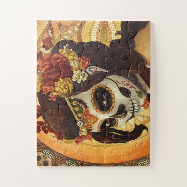 Quebra-cabeça Travesseiro decorativo Dia De Los Muertos (Vertical)