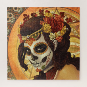 Quebra-cabeça Travesseiro decorativo Dia De Los Muertos