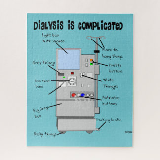 Quebra-cabeça Travesseiro Humor de Diálise