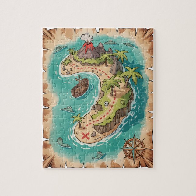 Quebra-cabeça Treasure Map Adventure Puzzle (Vertical)