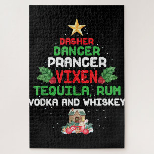 Quebra-cabeça Tree Dasher Dancer Prancer Vixen Tequila Whiskey
