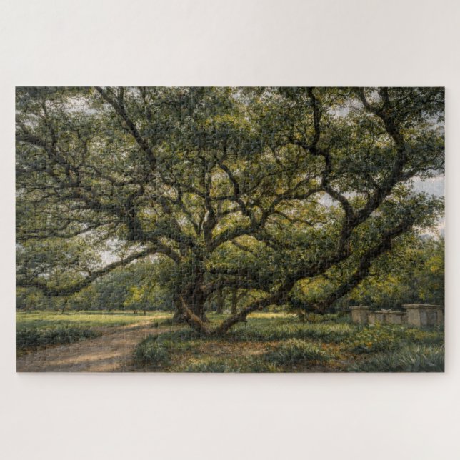 Quebra-cabeça Tree of Southern Life | Live Oak Art | Puzzle (Horizontal)