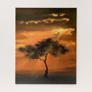 Quebra-cabeça Tree Sunlight - Coleção de Arte de Desenho