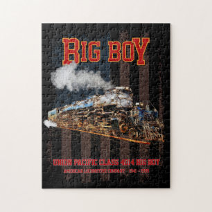 Quebra-cabeça Trem a Vapor Vintage Big Boy Locomotiva Americana