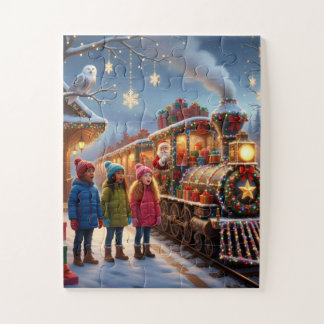 Quebra-cabeça Trem Mágico de Natal