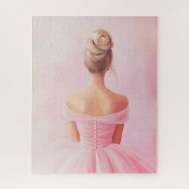 Quebra-cabeça Trendy Pink Girly Aestic Ballerina