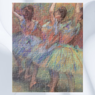 Quebra-cabeça Três Dançarinos de Edgar Degas, Arte Balé Vintage
