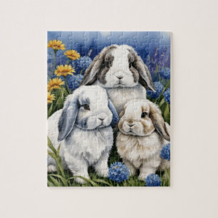 Quebra-cabeça Três Pequenos Bunnies De Lop
