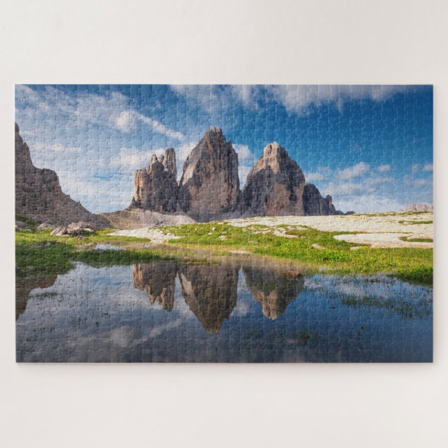 Quebra-cabeça Três Picos de Lavaredo/Drei Zinnen montanha Dolomi (Horizontal)
