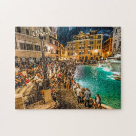 Quebra-cabeça Trevi Fountain Roma.