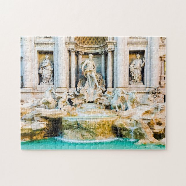 Quebra-cabeça Trevi Fountain - Roma, Itália - 11x14 - 252 pcs. (Horizontal)