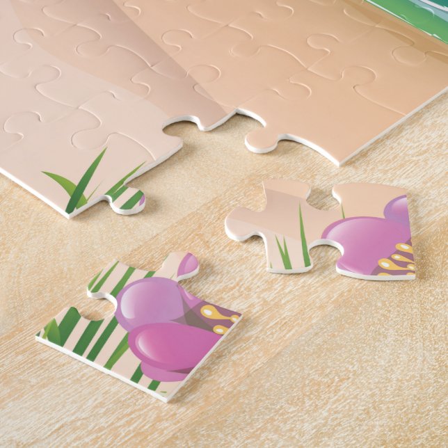 Quebra-cabeça Treyarnon Bay, poster de viagens Cornwall (Lateral)