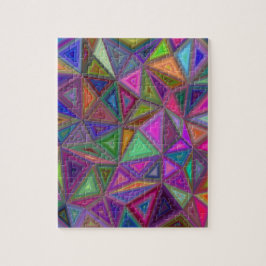 Quebra-cabeça Triângulos caóticos coloridos