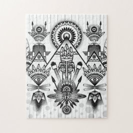 Quebra-cabeça Tribal Nativo abstrato