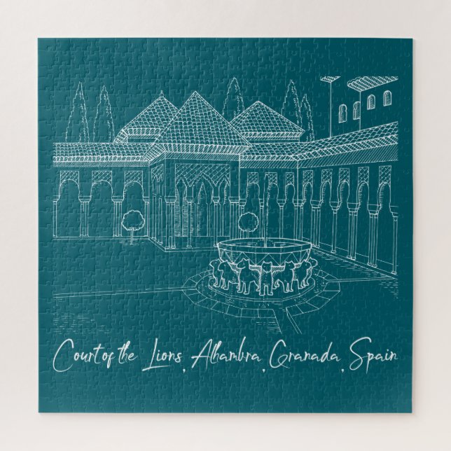 Quebra-cabeça Tribunal Alhambra dos Leões 2 (Vertical)