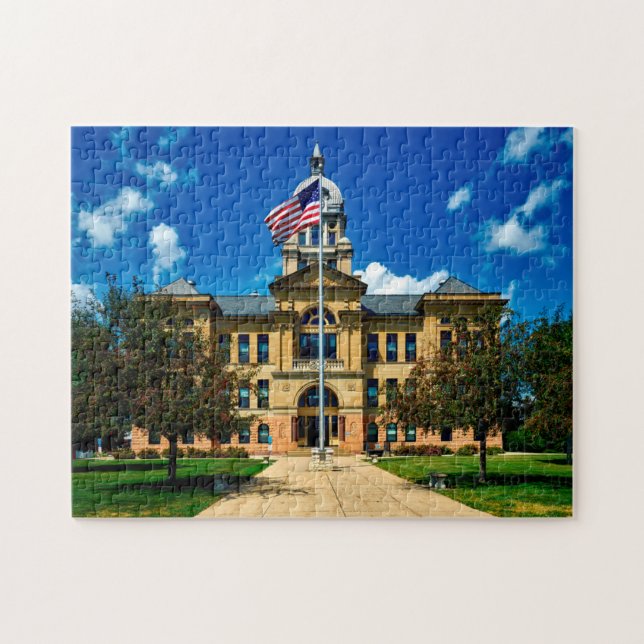 Quebra-cabeça Tribunal do Condado de Benton Iowa. (Horizontal)