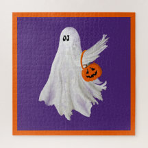 Trick Ou Tratando Fantasma Com Balde De Doces De A