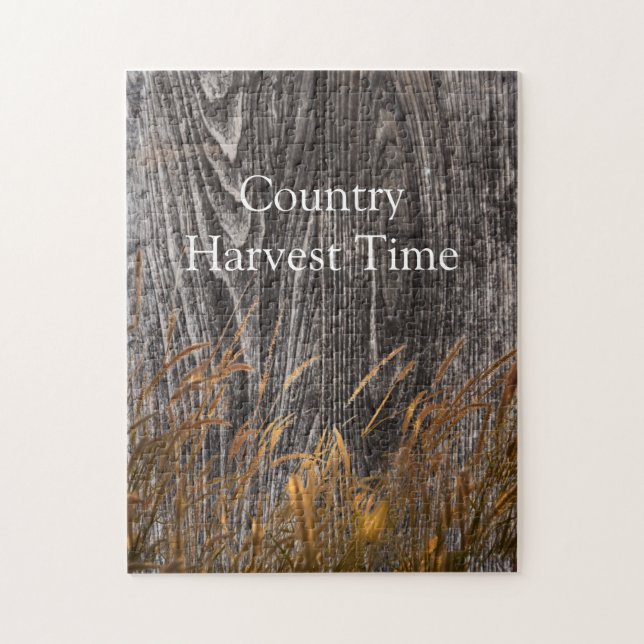 Quebra-cabeça Trigo Prairie No Conselho De Barn (Vertical)