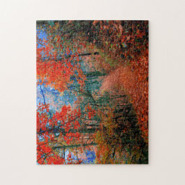 Quebra-cabeça Trilha de Fotografias Pintadas do Autumn Flame