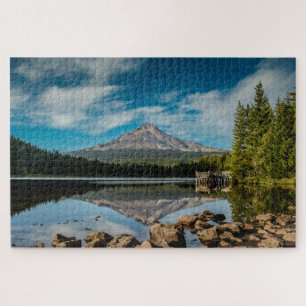 Quebra-cabeça Trillium Lake Monte Hood Oregon