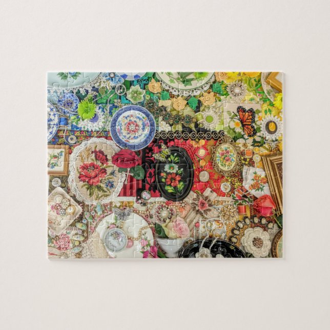 Quebra-cabeça Trinkets & Treasures 8" x 10" 110 Piece Puzzle (Horizontal)