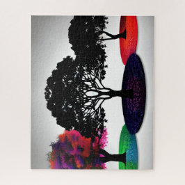 Quebra-cabeça Trio de Árvore Vibrante