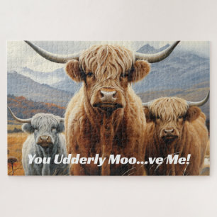 Quebra-cabeça Trio Majestoso da Vaca Highland 20 x 30