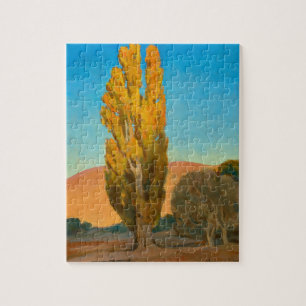 Quebra-cabeça Trocando luz em um poplar por Maynard Dixon