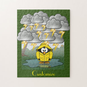Quebra-cabeça Trocando Rainy Day Pinguin Thunder_Cove