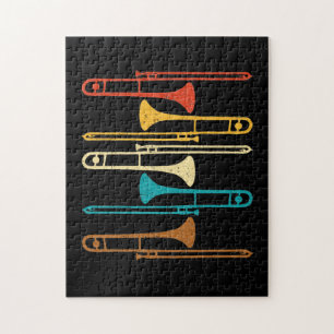 Quebra-cabeça Trombone retrô - Jazz