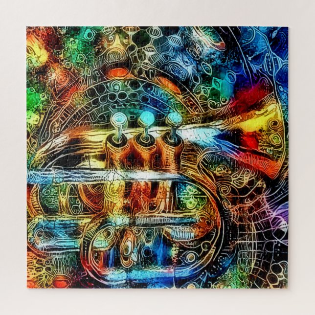 Quebra-cabeça Trompete Arco-Íris (Vertical)