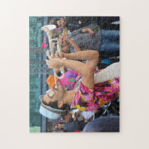 Trompetista da rua em Berlim, Alemanha