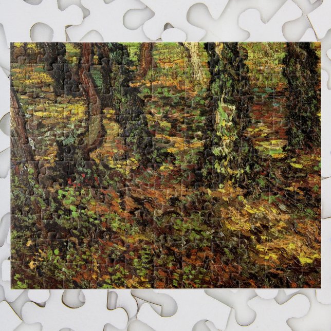 Quebra-cabeça Troncos de Árvores com Hera por Vincent van Gogh (Criador carregado)