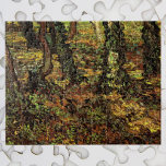 Quebra-cabeça Troncos de árvores com Ivy por Vincent van Gogh<br><div class="desc">Tree Trunks with Ivy de Vincent van Gogh é uma pintura típica de paisagens de apos impressionismo de arte. Árvores e folhas estão em uma floresta com plantas de pinho crescendo nas árvores. Cores da estação de outono com mutação profunda. Sobre o artista: Vincent Willem van Gogh (1853-1890) foi um...</div>