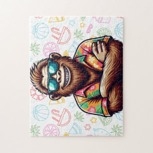 Quebra-cabeça Tropical/Beach yeti/bigfoot