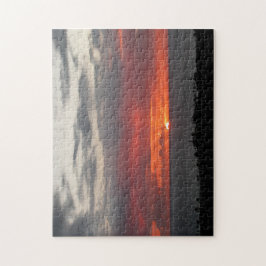 Quebra-cabeça Tropical Sunset Noturno Blue Ocean Nature