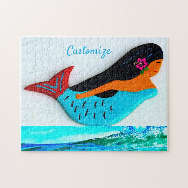 Quebra-cabeça trovão de sereia azul _Cove (Horizontal)