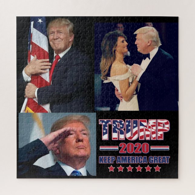 Quebra-cabeça Trump 2020 - Keep America Excelente (Vertical)
