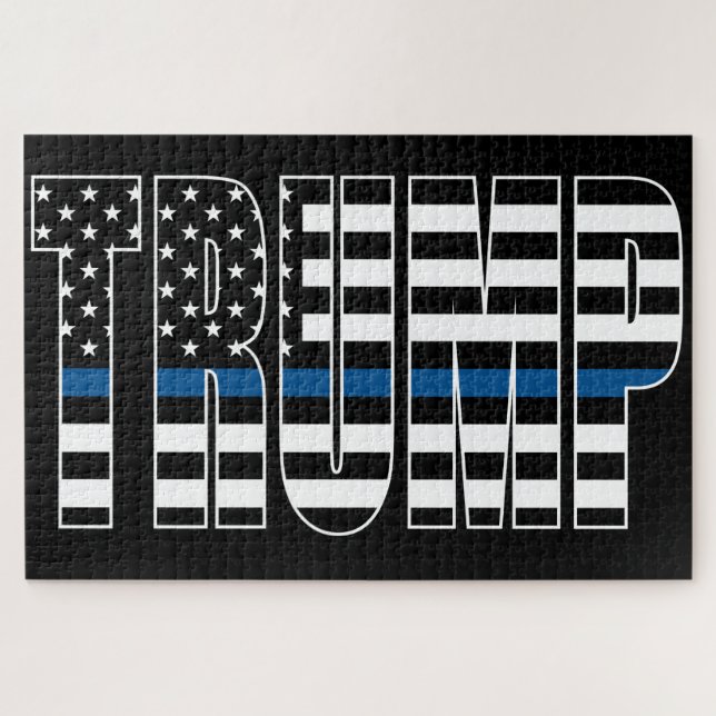 Quebra-cabeça Trump Blue Line Flag (Horizontal)