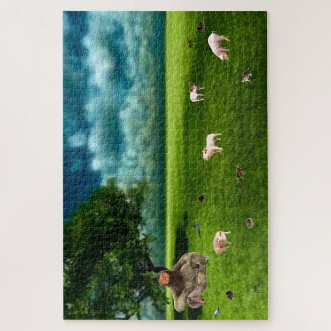 Quebra-cabeça Trump em seu elemento 1.014 peças (Vertical)