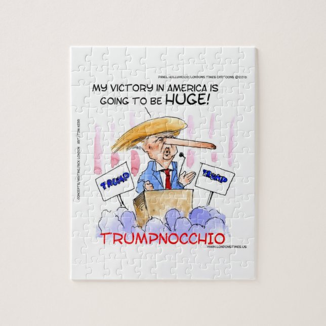 Quebra-cabeça Trumpnocchio Funny Donald Trump Itens (Vertical)