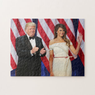 Quebra-cabeça Trunfo de Donald & de Melania na inauguração