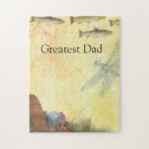 Truta Ilustrada De Pesca De Voo Personalizada