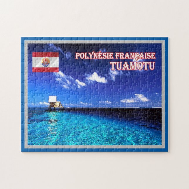 Quebra-cabeça Tuamotu - Polinésia Francesa - Panorama - (Horizontal)