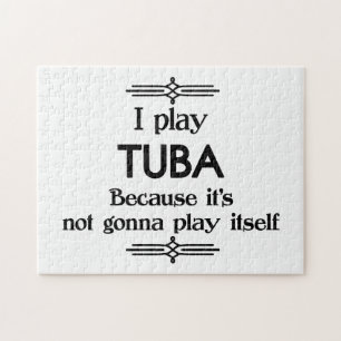Quebra-cabeça Tuba - Toca A Si Mesma Música Deco Engraçada