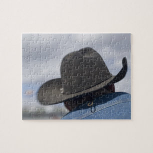 Quebra-cabeça Tucson, Arizona. Chapéus de cowboy em uso no