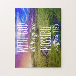 Quebra-cabeça Tudo É Possível Bíblia Versa Cristã