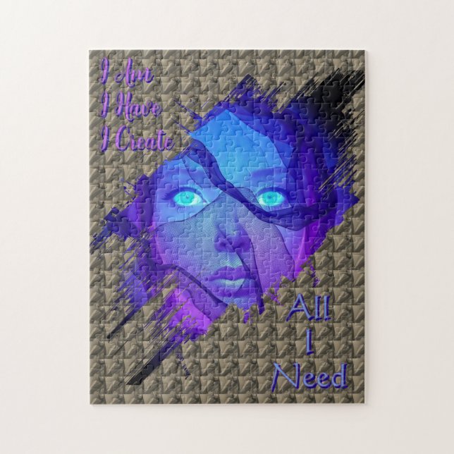 Quebra-cabeça Tudo o que preciso - Mantra - IA Fantasy Digital A (Vertical)